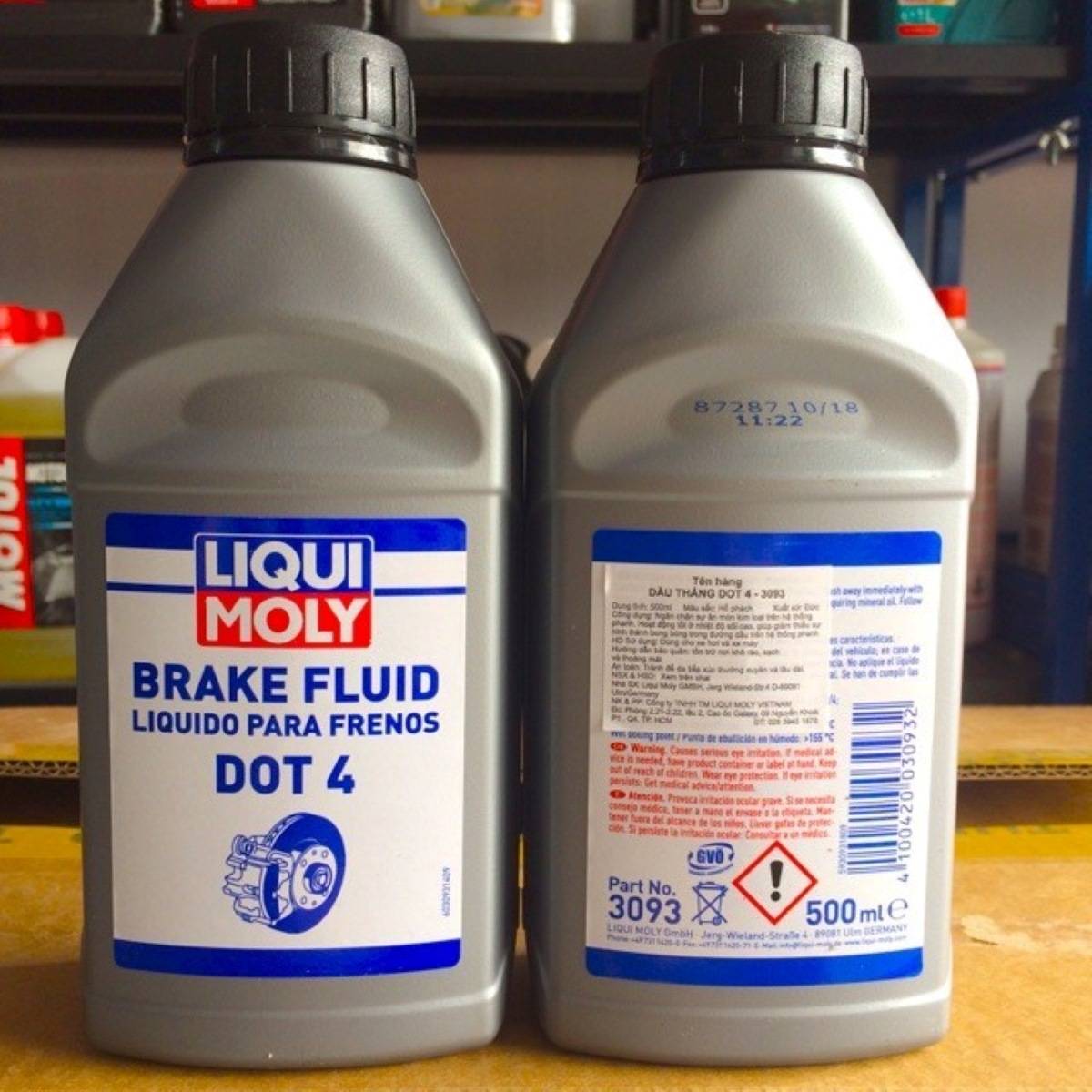 Thông Tin Về Dầu Thắng Xe Máy Phân Khối Lớn 14 Dầu thắng Liqui Moly DOT 4 xuất xứ từ Đức dẫn đầu về chất lượng
