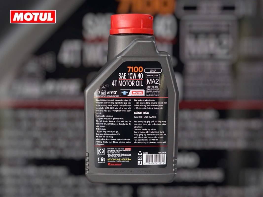 Nhót Motul 7100 10w40 bản Việt