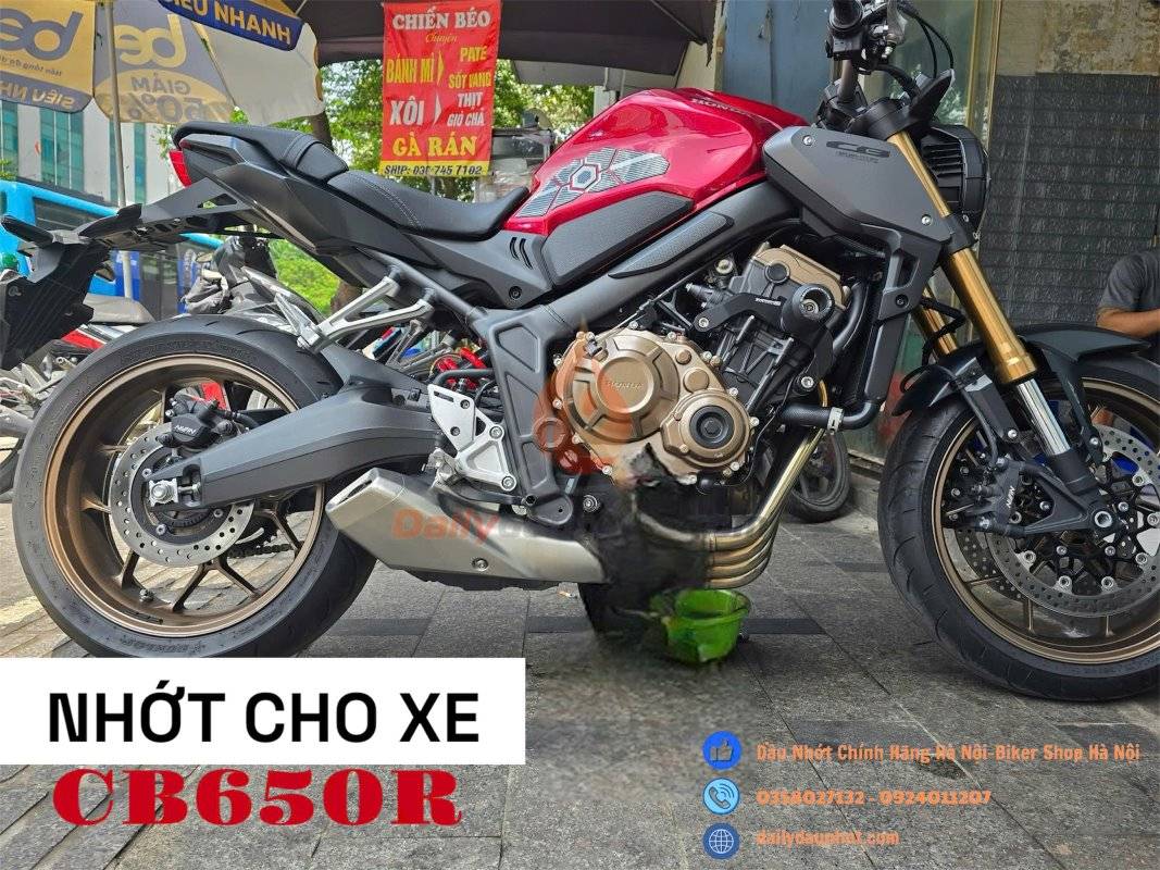 Bỏ túi 4 loại nhớt tốt cho xe CB650R bán chạy nhất Biker Shop Hà Nội